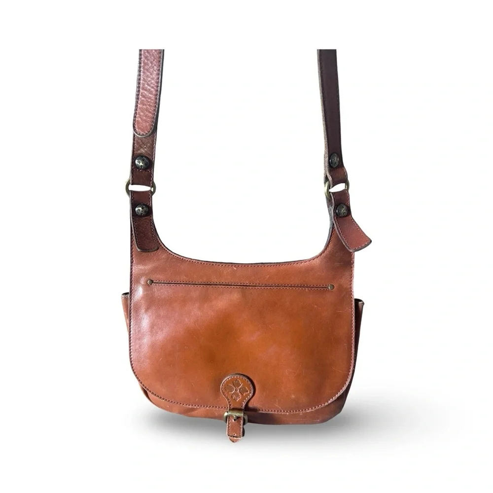 Patricia Nash Vintage London Cowhide leather saddle bag - Picture 6 of 16